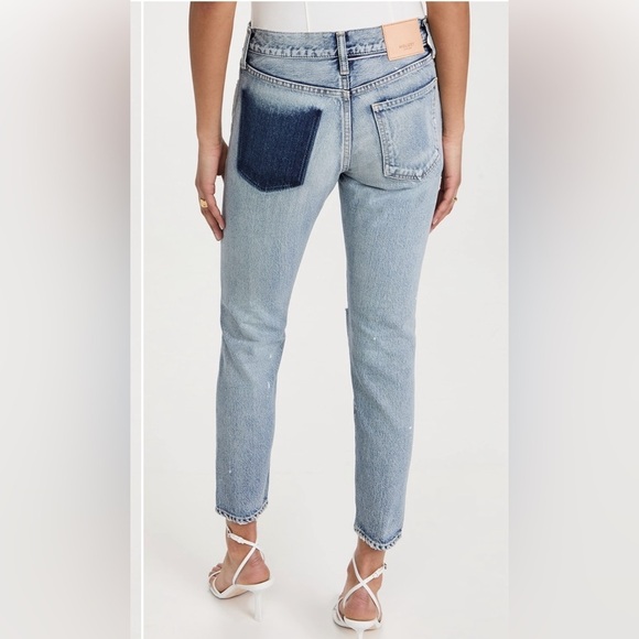 NWT Moussy Vintage Mv Maverick Tapered-Mid Jeans Light Blue III Made in Japan 26 - Picture 3 of 16
